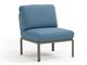 Garden armchair Dove-grey Komodo Central Element in Outdoor