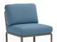 Garden armchair Dove-grey Komodo Central Element in Outdoor