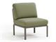 Garden armchair Dove-grey Komodo Central Element in Outdoor