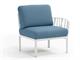 Petit fauteuil d’extérieur Komodo Blanche élément terminal droit/gauche in Extérieur