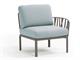 Outdoor lounge chair Dove-grey Komodo terminal element right/left in Outdoor