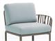 Outdoor lounge chair Dove-grey Komodo terminal element right/left in Outdoor