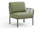 Outdoor lounge chair Dove-grey Komodo terminal element right/left in Outdoor