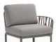 Outdoor lounge chair Dove-grey Komodo terminal element right/left in Outdoor