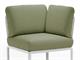 Balcony armchair White Komodo corner element in Outdoor
