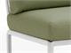 Balcony armchair White Komodo corner element in Outdoor
