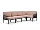 Balcony armchair Anthracite Komodo corner element in Outdoor