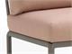 Fauteuil de balcon Komodo Gris taupe élément d'angle in Extérieur