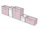 Pot plastique coloré Schio Cassa Maxi in Extérieur