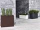 Plastic rectangular vase Schio Tower in Outdoor