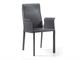 Leather armchair with armrests Tiziano in Living room
