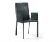 Leather armchair with armrests Tiziano in Living room