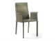 Leather armchair with armrests Tiziano in Living room