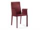 Fauteuil en cuir avec accoudoirs Tiziano in Jour