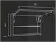 Specchio bagno contenitore con luce Mizar in Bagno