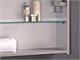 Specchio bagno contenitore con luce Mizar in Bagno