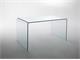 Curved glass desk Scriptorium in Office