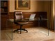 Tavolo scrivania in vetro curvato Scriptorium in Ufficio