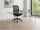 Curved glass desk Scriptorium in Office