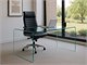 Curved glass desk Scriptorium in Office