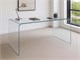 Curved glass desk Scriptorium in Office