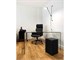Curved glass desk Scriptorium in Office
