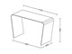Entrance glass console Papillon in Living room