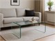 Glass coffee table Theater in Living room