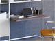 Wand Bücherregal mit Schreibtisch Mikai 3 in Tag
