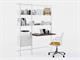 Wall bookcase with desk Mikai 3 in Living room