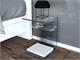 Comodino design vetro acrilico Linea in Notte