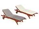 Transat en bois Aloe in Extérieur