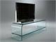 Curved glass tv stand Tango in Living room