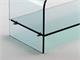 Curved glass tv stand Tango in Living room