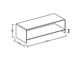 Curved glass tv stand Tango in Living room