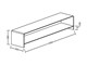 Curved glass tv stand Tango in Living room