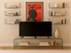 Curved glass tv stand Tango in Living room