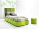 Small double bed with colored headboard Picasso in Bedrooms