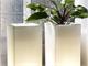 Light tall pot Schio cubo alto outdoor in Outdoor