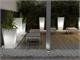 Pflanzkübel aus Kunststoff beleuchtet Pasubio alto outdoor in Außenseite