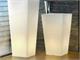 Luminous plastic vase Pasubio alto outdoor in Outdoor