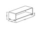 Foxtrot glass tv stand cart with wheels in Living room