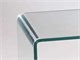 Foxtrot glass tv stand cart with wheels in Living room