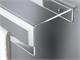 Shelf with towel bar Plexy in Bathroom