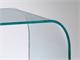 Curved glass console Console in Living room