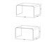 Curved glass console Console in Living room