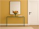 Curved glass console Console in Living room