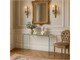 Curved glass console Console in Living room