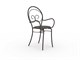 Metal garden chairs with arms Mimmo in Outdoor