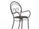 Metal garden chairs with arms Mimmo in Outdoor